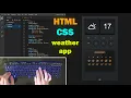 ASMR Programming - Coding Analog Weather App UI HTML CSS