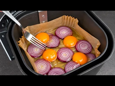 I Put Eggs on Onion in the Air Fryer… and THIS Happened!