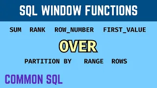 Common SQL SQL Window Functions Visualized Aggregate - Ranking