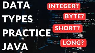 Data Types Variables Byte Integer Double More