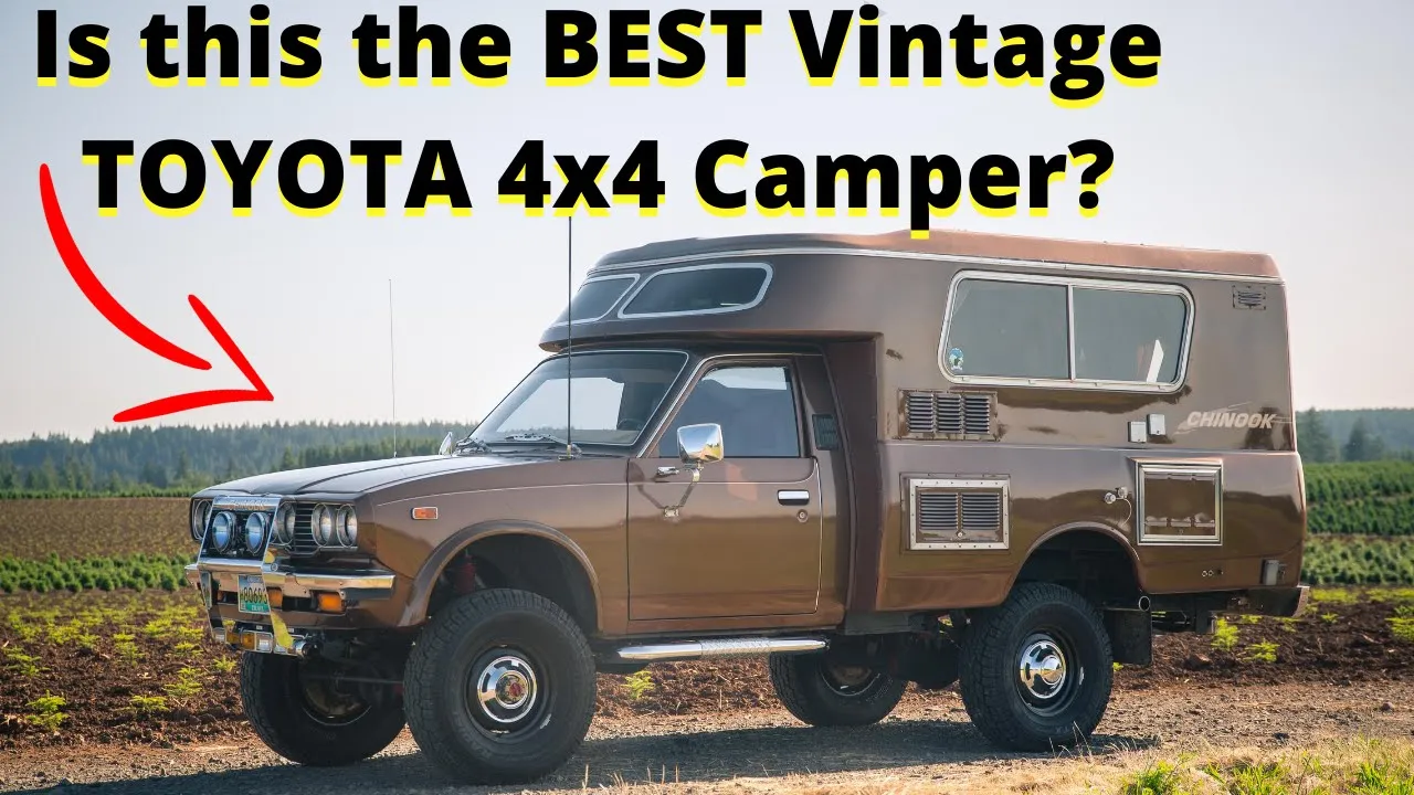 The Ultimate Vintage Toyota 4x4 Truck Camper? This Chinook is simply one of a kind