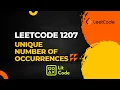 Leetcode 1207 Unique Number of Occurrences - Python Solution