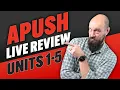 APUSH Live Stream REVIEW Units 1-5