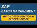 SAP PP-PI Batch Determination Batch Determination in Process orders SAP PP-PI