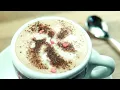 Cafe Music 4K - Relaxing Jazz Music with Latte Art Scenes - Instrumental Piano Music for Study, Work