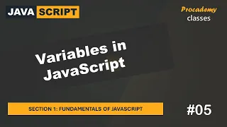 Variables in JavaScript Fundamentals of JavaScript A Complete JavaScript Course