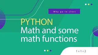 Python Tutorial for Beginners 6 Math and math functions with Examples