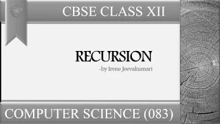 Recursion in Python Part - 1