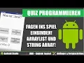 Android Studio Fragen hinzufugen - ArrayList und Array Android Apps programmieren