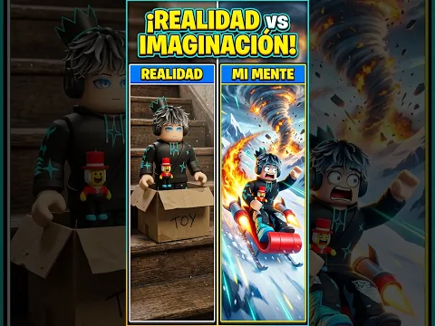Lo que ven todos vs Lo que imagino yo en ROBLOX 😂 #Shorts #Roblox