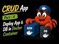 CRUD App Part - 4 Deploy App DB in Docker Container