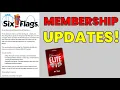 UPDATE on Six Flags Diamond Elite Legacy Memberships