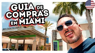 Compras baratas em Miami 2022 - Aonde ir pra pagar barato Outlet Dolphin Aventura Mall e precos