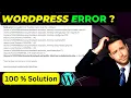 fatal error uncaught error function name must be a string in WordPress Error Solution