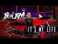 Download Lagu It's My Life - Bon Jovi | DRUM COVER Domino Santantonio