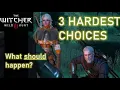 Most DIFFICULT decisions in the Witcher 3 and what you should do
