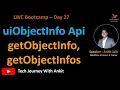 LWC Bootcamp Day 27 getObjectInfo getObjectInfos