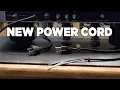 Install 3-Prong Power Cord In Old Tube Amplifier