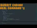 Bukkit coding Heal Command CrazyVPX