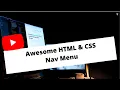 Animated navigation menu Pure HTML CSS 2020