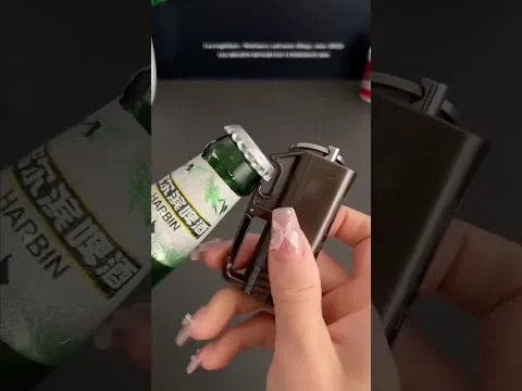 Product Link in Bio ( # 3376 ) ✅ Modern Windproof Metal Bottle Opener Keychain Lighter