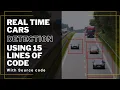 Real-Time Vehicle Car Detection in Python in Just 14 Lines of Code Object Detection Project