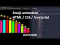 Animated emoji tutorial in HTML and CSS Programming project for beginners