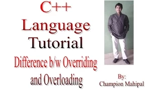 C Programming Language Tutorial 73 Difference between Overloading and Overriding Function with ex