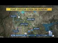Post offices operating on Sundays to ease holiday rush