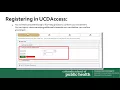 Registering for classes in your UCDAccess account