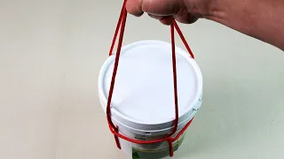 How To Tie A Cross Bucket Knot 