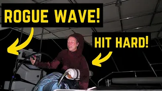 Rogue wave at 2 am (sailing from Italy to Greece)    [Ep. 107]