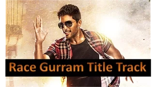 Race Gurram Title Track Hindi Version Allu Arjun Shruti Hassan Brahmanandam  Race Gurram Title Track Hindi Version Allu Arjun Shruti Hassan Brahmanandam