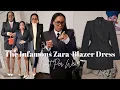 ZARA HOURGLASS BLAZER DRESS STYLED 6 WAYS BECAUSE IT S ALL ABOUT THE COST PER WEAR AWED BY MONICA