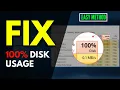 How To Fix 100 Disk Usage in Windows 10 SOLVED 100 DISK USAGE Windows 10 FIX Easy Tutorial