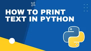 Python tutorial How to print text