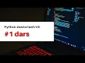 dars Kirish darsi Python dasturlash tili