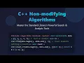 C Non-Modifying Algorithms Boost Code Efficiency Readability
