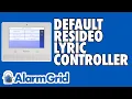 Defaulting a Resideo Controller
