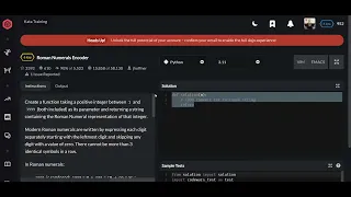 Codewars Roman Numerals Encoder Python 6 kyu