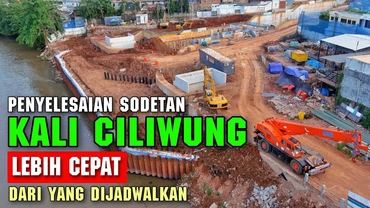 Sejarah Pelik dan Dikebutnya Pembangunan Sodetan KaliCiliwung Sebelum Musim Hujan Tiba