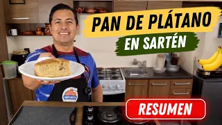 Pan de plátano saludable SIN HARINA, SIN AZUCAR, SIN HORNO