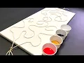 String Pulling with Acrylics 006 STRINGS 1 CE Wigglz Art Fluid Art Beginners Technique