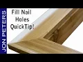 How to fill Nail Brad holes in stained wood trim - Quick Tip