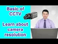 Security Camera Resolution Basic CCTV training