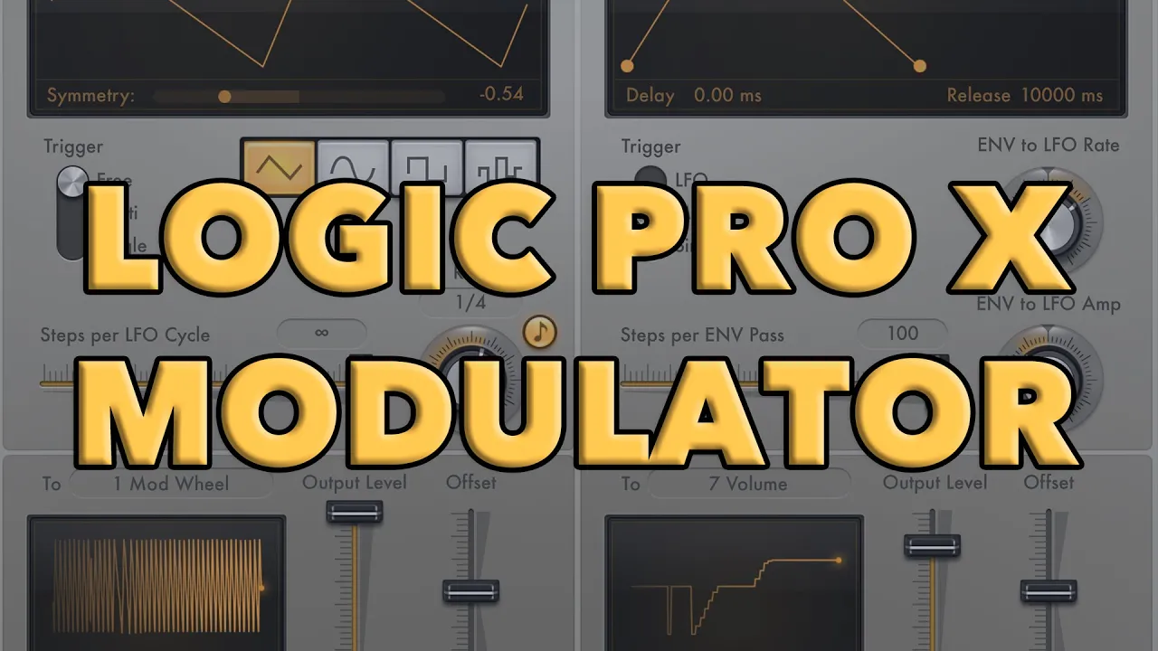 Logic Pro X - MODULATOR Full Tutorial | LFO and Envelope Modulation