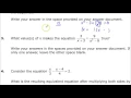 Question 2 Used to be 3 - Integrated Math 3