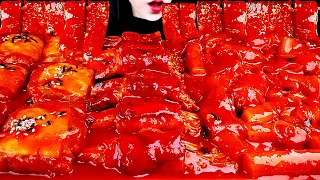 ASMR SPICY ENOKI MUSHROOM, TTEOKBOKKI 떡볶이 SPICY FIRE NOODLES, CORN DOG, FRIED CHICKEN, 불닭쌈 먹방MUKBANG