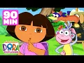 Download Lagu Swiper's Sneaky Spy Games! 👀 90 Minutes of Dora the Explorer | Dora \u0026 Friends