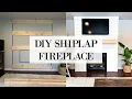DIY SHIPLAP FIREPLACE WALL TRANSFORMATION